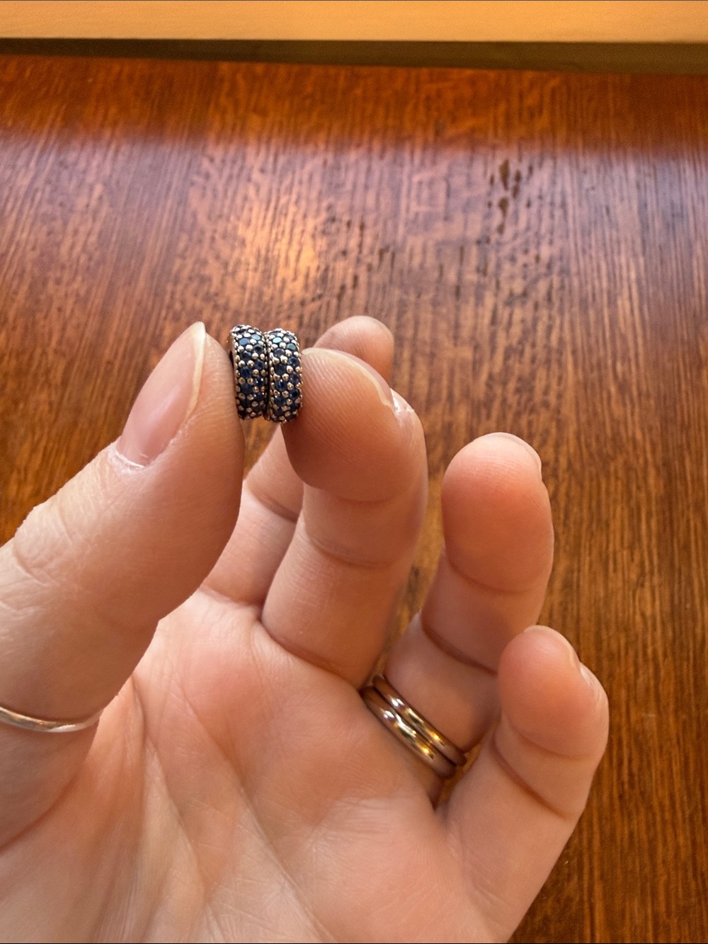 Pandora Blue Crystal Spacers (Two)